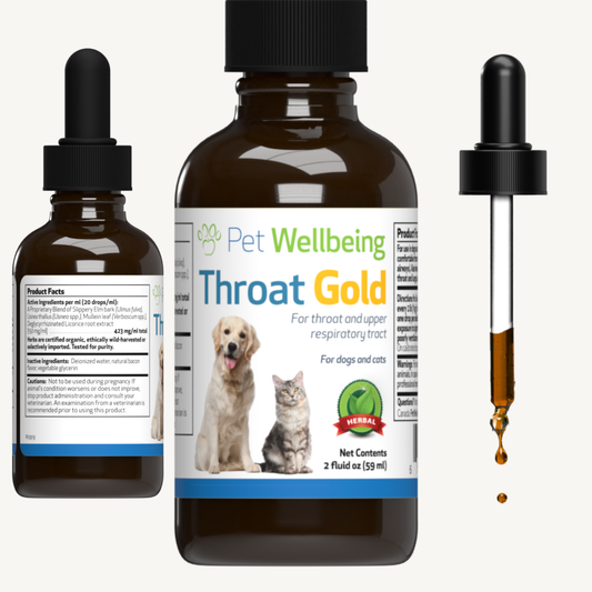 Throat Gold - Soothes Occasional Cough & Throat Discomfort in Cats