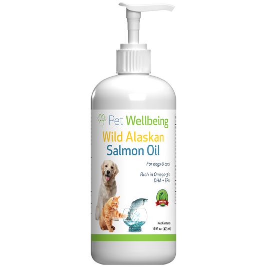Wild Alaskan Salmon Oil - Omega-3s for Skin Health in Dogs