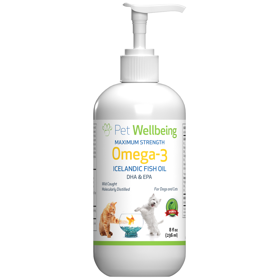 Omega-3 Icelandic Fish Oil - Fatty Acids EPA & DHA for Dogs | Pet